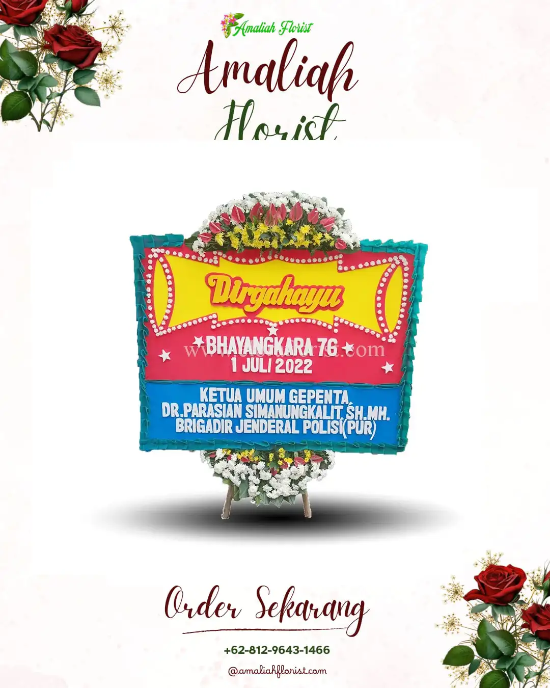 Papan Bunga HUT Ulang Tahun Plawikan